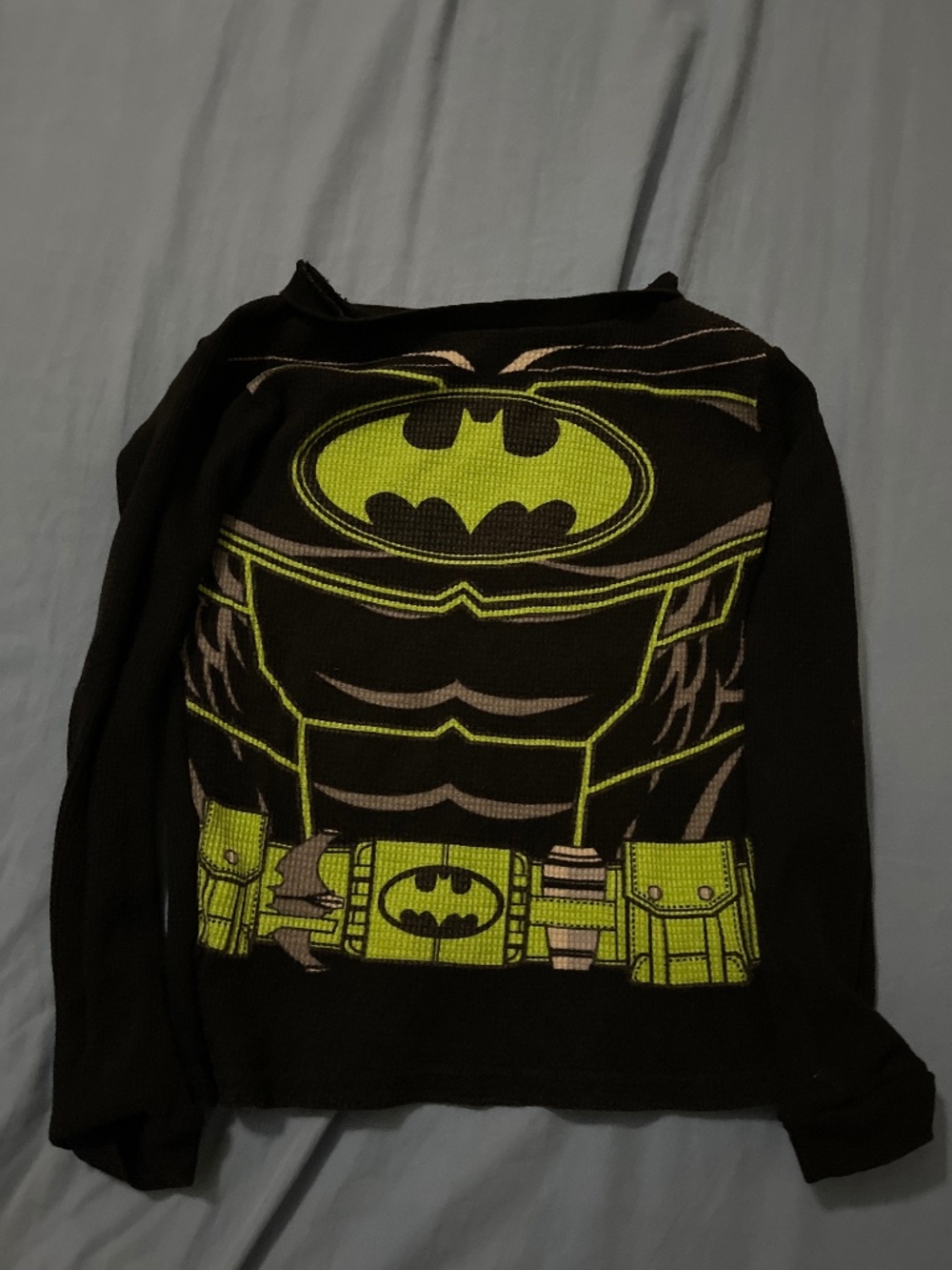 AME Unisex Size 10 Green Batman long sleeve